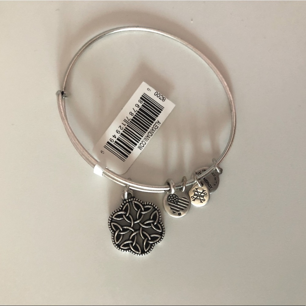 Alex and Ani Endless Knot Charm Bangle